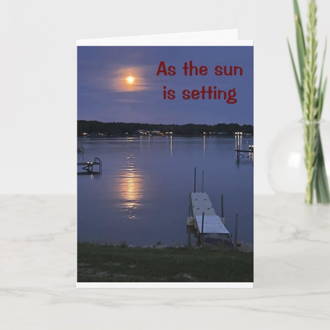 CARTE COMME LE SOLEIL DÉFINIT ANNIVERSAIRE FEMME OU MARI (Devant)
