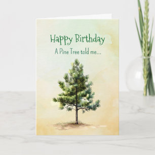 Carte Comme un arbre à pin Spirit Personnalités d'annive