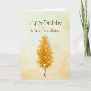 Carte Comme un esprit peuplier Arbre Personnalités d'ann