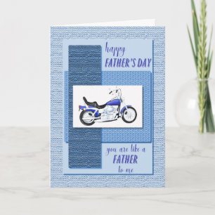 Carte Comme un père pour moi, la fête des pères avec une