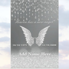 Carte commémorative Argent Angel Tears