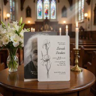 Carte commémorative de célébration de la vie de la