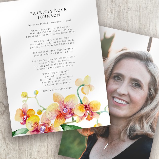 Carte commémorative de la Sympathie des orchidées (Créateur téléchargé)