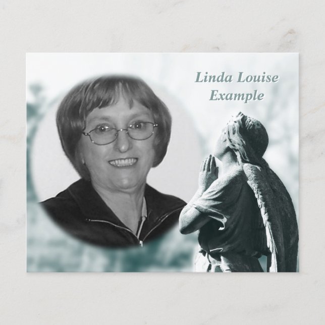 carte commémorative de prière d'ange (Devant)