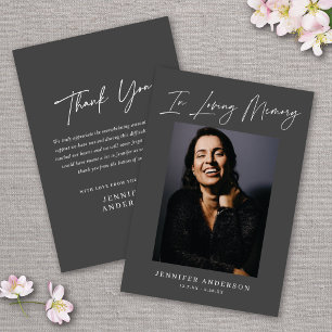 Carte commémorative en mémoire amoureuse gris fonc