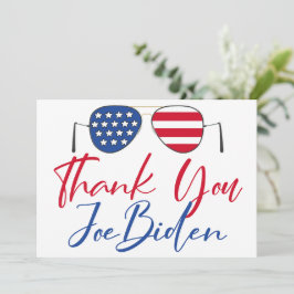 Carte commémorative Merci Joe Biden