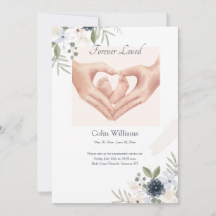 Carte commémorative pour bébé adoré