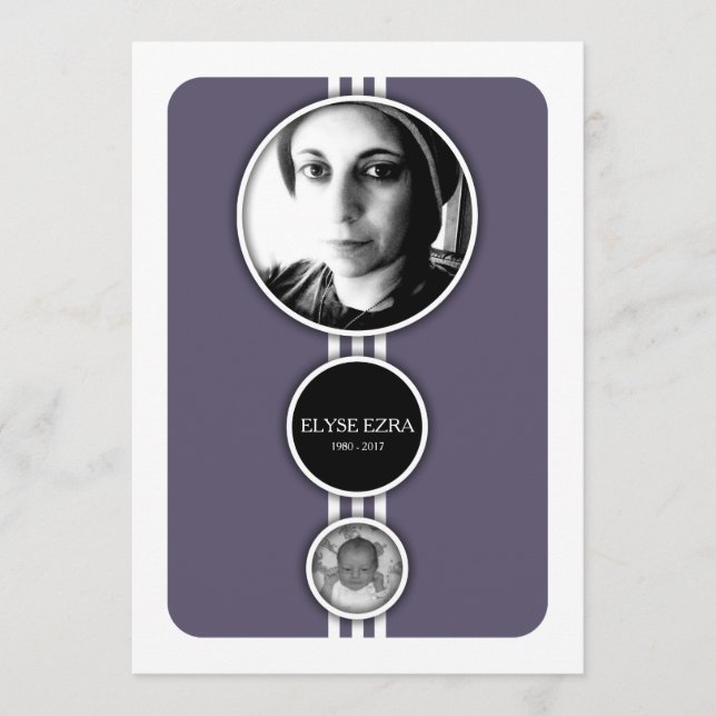 carte commémorative pourpre (Devant)