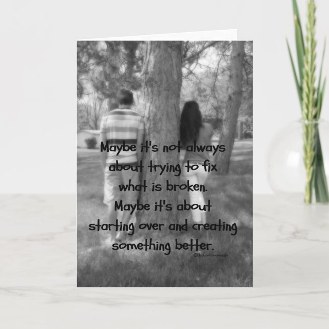 Carte Commencer et pardonner le passé (Devant)