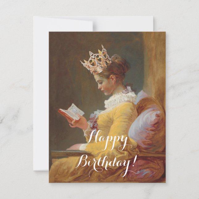 Carte Comment être une reine heureux anniversaire! (Devant)