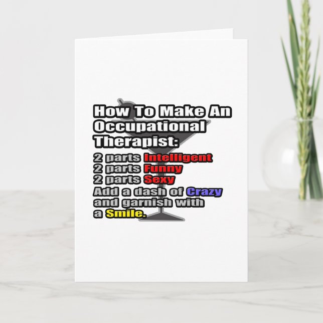 Carte Comment faire un ergothérapeute (Devant)