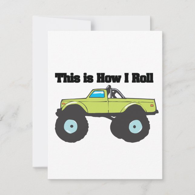 Carte Comment je roule (Camion Monster) (Devant)