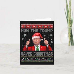 Carte Comment Trump A Sauvé Noël Drôle Trump Diluant Tru