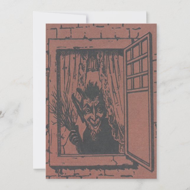 Carte Commutateur de fenêtre Krampus rouge (Devant)
