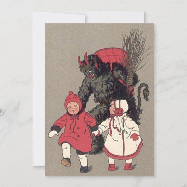 Carte Commutateur Krampus Chasse Enfants (Devant)