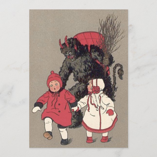 Carte Commutateur Krampus Chasse Enfants (Devant)