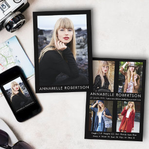 Carte Comp Acteur de modèle photo moderne 5