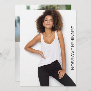 Carte Comp Acteur Modèle   3 Photos et code QR