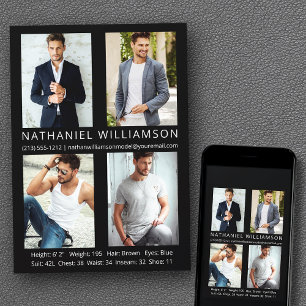 Carte Comp Actor 4 Photos Pro Moderne