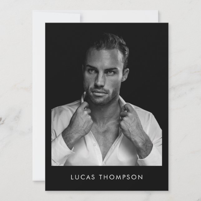 Carte Comp de l'acteur de modélisation masculine 5 (Devant)