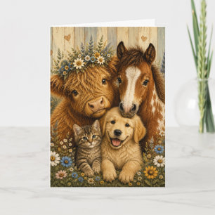 Carte Compagnons de la ferme confortables