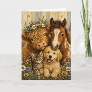 Carte Compagnons de la ferme confortables