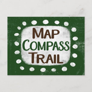 Carte Compas Trail Carte Postale