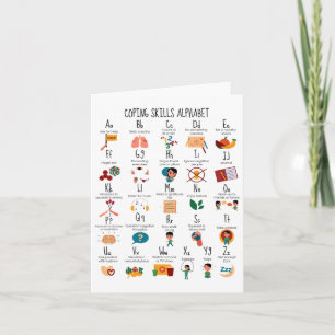 Carte Compétences d'adaptation Alphabet Conseiller scola