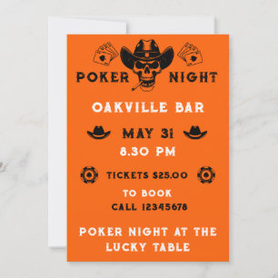 Carte Compétition de nuit de poker