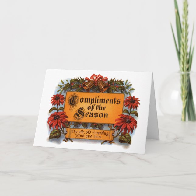 Carte Compliments de la saison (Devant)