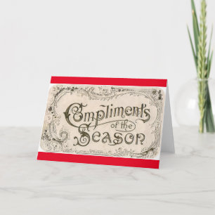 Carte Compliments de la saison