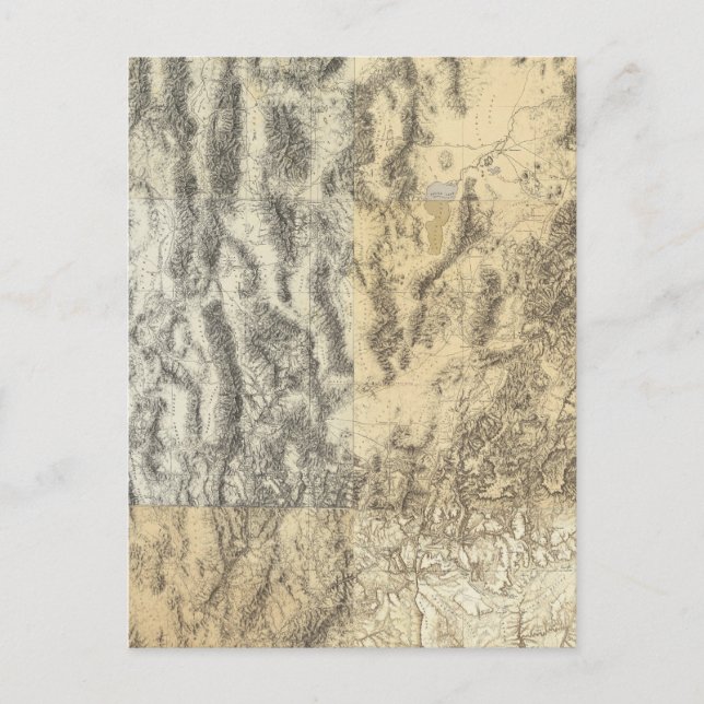 Carte composite de l'Arizona, du Nevada et de l'Ut (Devant)