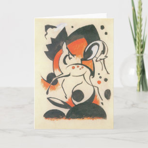 Carte Composition avec deux cerfs par Franz Marc