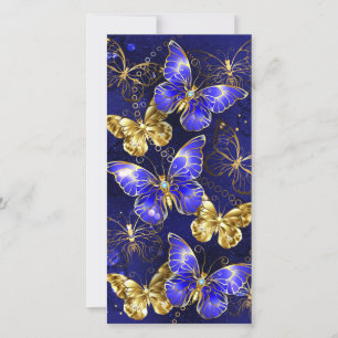 Carte Composition avec papillons Sapphire