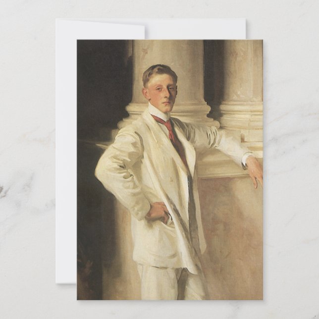 Carte comte de Dalhousie par John Singer Sargent (Devant)