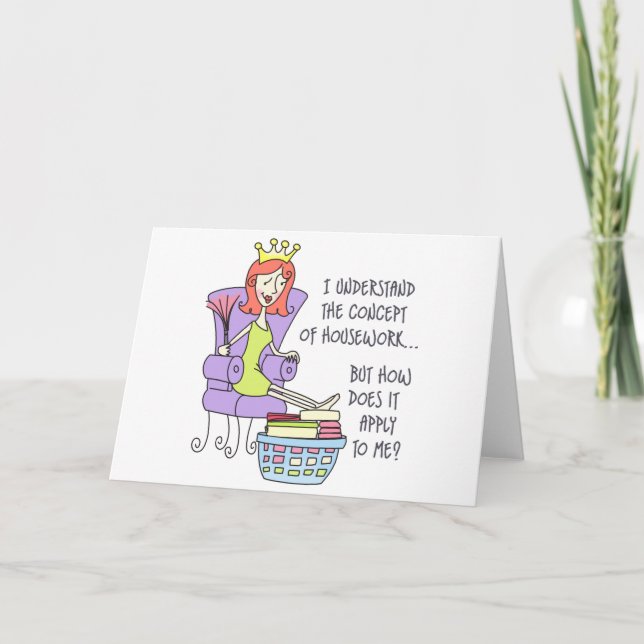 Carte Concept de ménage (Devant)