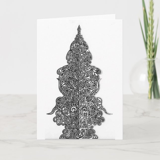 Carte Conception abstraite de miroir (Devant)