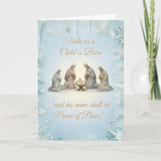 Carte Conception chrétienne de Noël