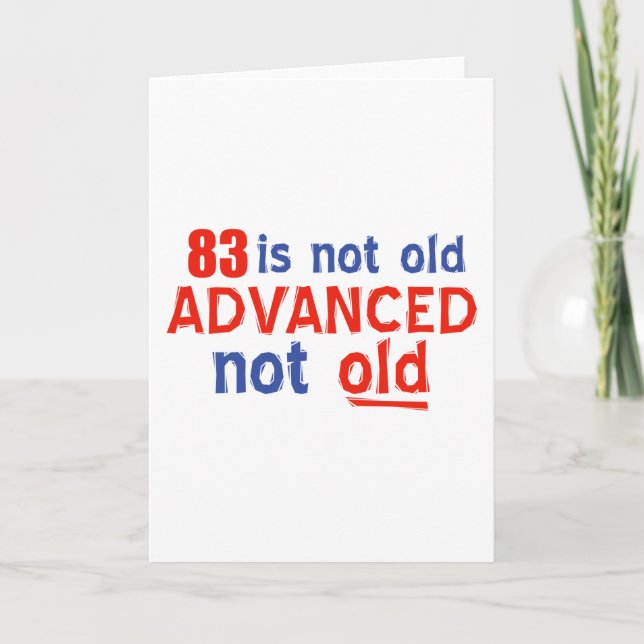 Carte Conception d'anniversaire de 83 ans (Devant)