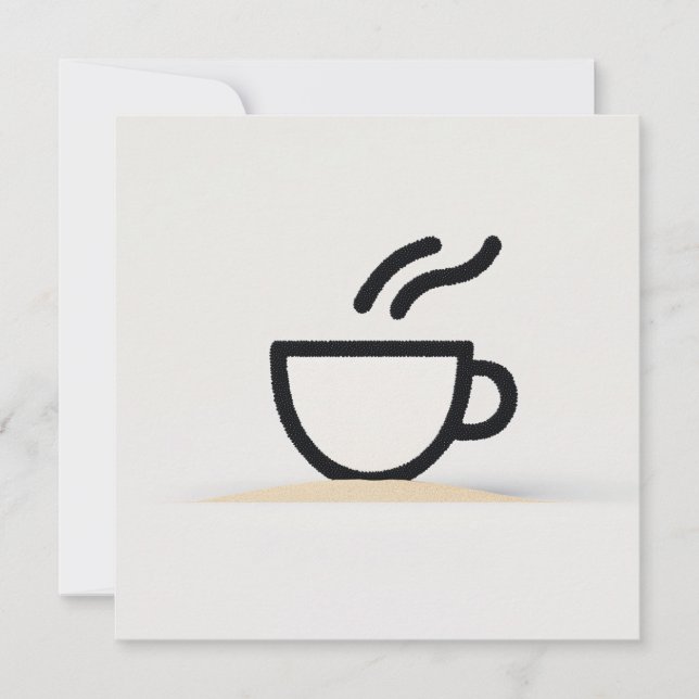 Carte Conception de la coupe de café Abstraite (Devant)