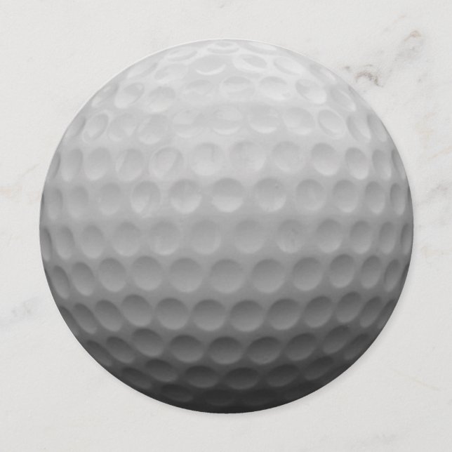 Carte Conception de la photo du boule de golf (Devant)