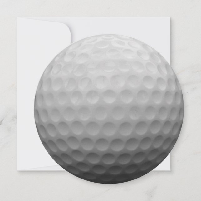 Carte Conception de la photo du boule de golf (Devant)