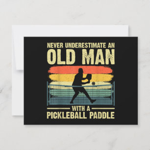Carte Conception de Pickleball Cool pour hommes Grand-pè