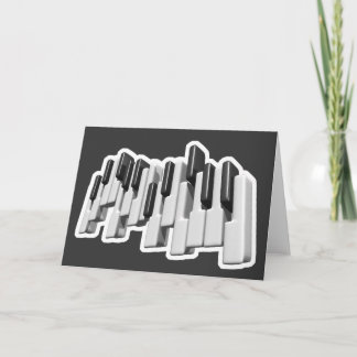 Carte conception de touches de clavier de piano