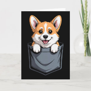 Carte Conception drôle de Corgi pour hommes femmes Corgi