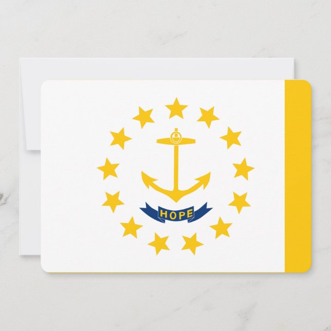 Carte Conception du drapeau de l'État de Rhode Island (Devant)