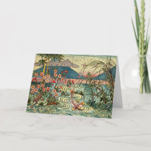 Carte Conception japonaise de fenêtre