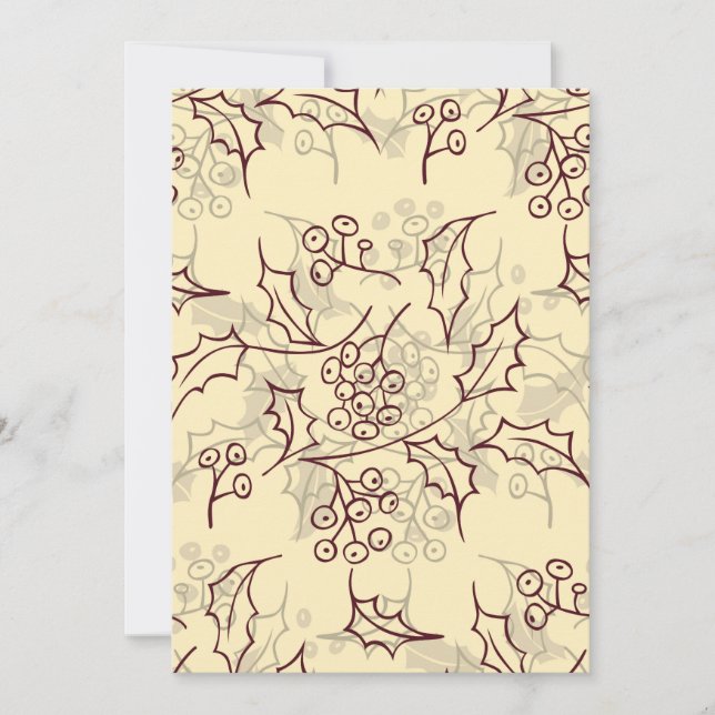 Carte Conception transparente des baies Holly (Devant)