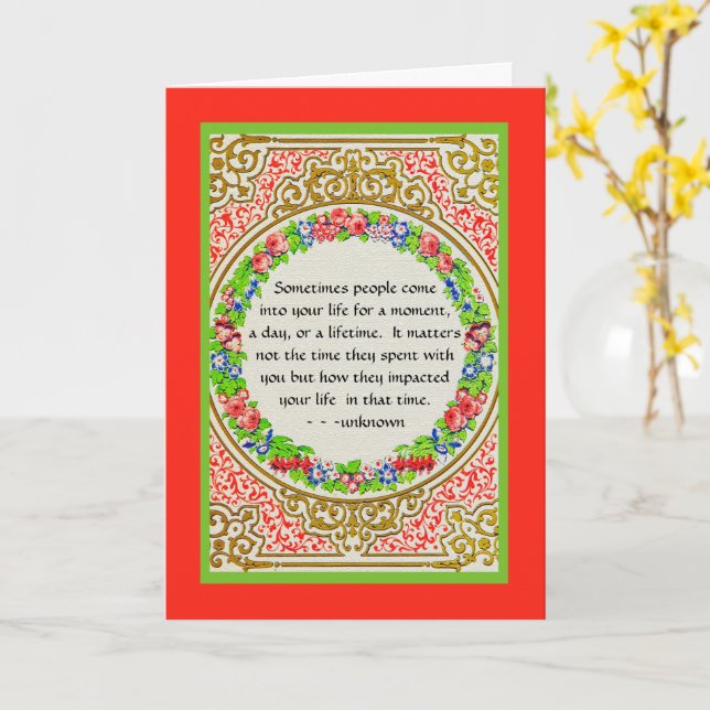 Carte CONCEPTION vintage/FLORALE ET FILIGREE (Fleur jaune)