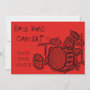 Carte Concert Rock Band